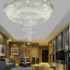 Crystal Chandelier Ceiling Living Room Lobby Lamp Luxury Lighting Fixture Remote