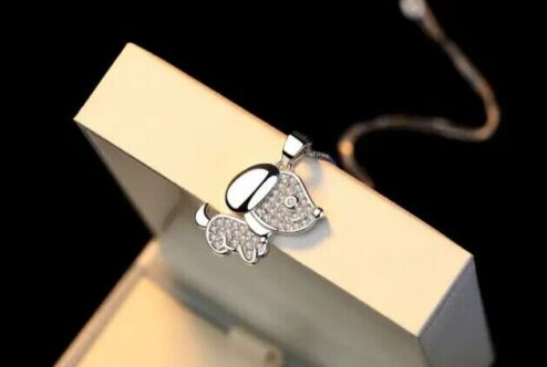 3.Ct Round Cut Lab Created Diamond Women's Pendant 14K White Gold Plated Silver - Image 2