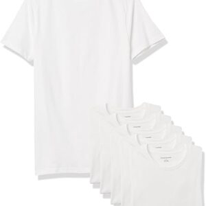 Amazon Essentials Men's Crewneck Undershirt, Pack of 6
