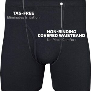 Gildan Mens Underwear Covered Waistband Boxer Briefs, Multipack