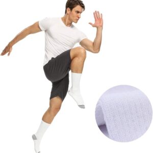 EnerWear 10P Pack Unisex Cotton Moisture Wicking Cushion Crew Socks