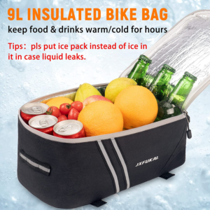 Rear Bike Rack Bag with Rain Cover, 7L/9L/10L/12L Waterproof Bicycle Ebike Saddl