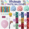 100 X Latex PASTEL BALOON BALLONS helium BALLOONS Quality Party Birthday Wedding