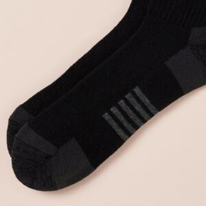 Amazon Essentials Men's Performance Cotton Cushioned Athletic Ankle Socks, 6 Pairs