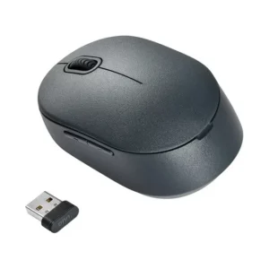onn. Wireless Computer Mouse with Nano Receiver, 1600 DPI, Windows and Mac Compatible, USB Receiver, Gray