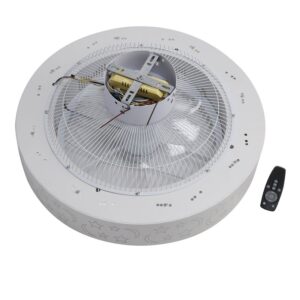 TCFUNDY 22" LED Ceiling Fan with Light APP & Remote Control Ceiling Light Fan