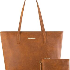 Montana West Tote Bags Vegan Leather Purses and Handbags for Women Top Handle Ladies Shoulder Bags