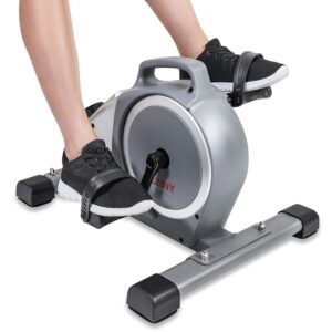 Sunny Health & Fitness Mini Exercise Cycle Bike with Digital Monitor, Carryin...