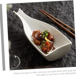 SHOWERORO Shaped Wine Bottle Dinner Bowl Appetizer Tray Side Dish Tray Wine Bottles Charcuterie Accessories Dinner Tray Charcuterie Cheese Pasta Plates White Ceramics Decorate Food