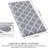 WISELIFE Kitchen Mat and Rugs Cushioned Anti-Fatigue,17.3"x 28",Non Slip Waterproof Ergonomic Comfort Mat for Kitchen, Floor Home, Office, Sink, Laundry, Grey