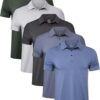Lion Nardo Stretch Mens Dress Shirts Long Sleeve Slim Fit Dress Shirts for Men Muscle Fit Big and Tall Button-Down Shirt