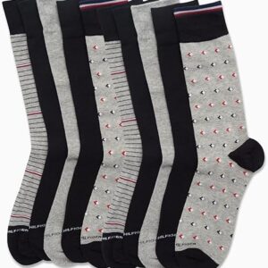Tommy Hilfiger Men's Dress Socks - Classic Comfort Crew Sock (10 Pack)