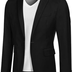 COOFANDY Mens Sport Coat Casual Blazer One Button Business Suit Jacket