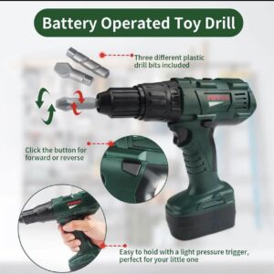 STEAM Life Kids Toddler Tool Set for Boys with Electric Toy Drill, Toy Tool Set