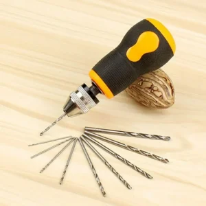 CFXNMZGR Electrical Tools Spiral Automatic Vise Manual Chuck Pin Hole Drill Drilling Semi Set Hand Keyless Tools Home Improvement