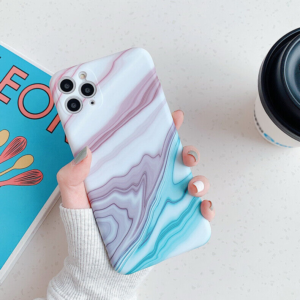 For iPhone 13 12 Pro MAX 11 XS XR 8 7 X Soft Marble Granite Texture Case Cover