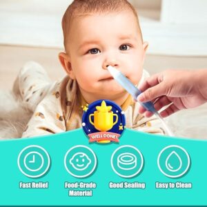 Nasal Aspirator for Baby, Nasal Congestion Relief Nose Cleaner with 2 Silicone Tips Nose Cleaning Tweezer for Babies Infants and Toddlers Boys Girls