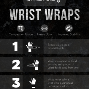 Gymreapers Weightlifting Wrist Wraps (Competition Grade) 18" Professional Qualit