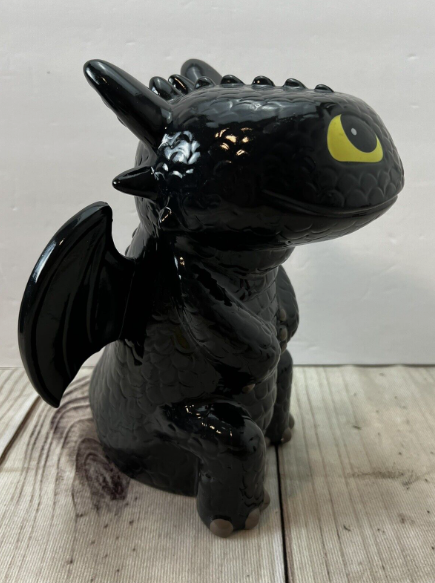 How to Train Your Dragon Toothless Ceramic Coin Bank 8”T Dream Works FAB - Image 2