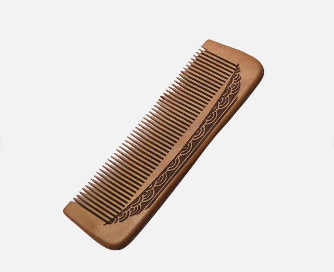 Peach Wood Healthy Massage Anti-Static Comb Hair Care Tool Beauty - Image 4