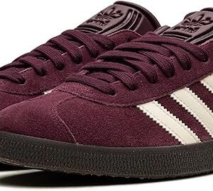 adidas Unisex Gazelle Shoes - Lifestyle, Athletic & Sneakers, Maroon / Chalk White / Gum, 7.5