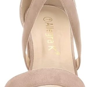Allegra K Women's Crisscross Ankle Strap Block Heel Sandals