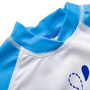 SGMWVB Baby and Toddler Boys' 3-Piece Swimsuit Set Kids Bathing Suit Swimwear with Hat Surfing Suit UPF 50+ FBA