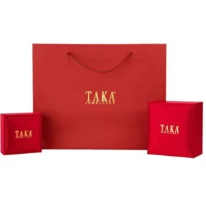 TAKA Jewellery 999 Pure Gold Feather Pendant