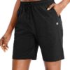 G Gradual Women's Bermuda Shorts Jersey Shorts with Deep Pockets 7" Long Shorts for Women Lounge Walking Athletic
