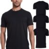 True Classic Tees | Premium Fitted Men's T-Shirts | Crew Neck | Black 3-Pack | Large