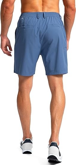 Pinkbomb Men's Golf Shorts with 6 Pockets Stretch Quick Dry Hiking Work Dress Shorts for Men - Image 2