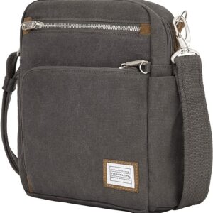 Travelon Anti-Theft Heritage Tour Bag, Pewter - 33074 540 9 x 11.5 x 3