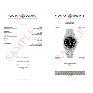 Pre-Owned Rolex 1500 Men's 34mm Date Wristwatch Black Diamond (3 Year Warranty) (Good)