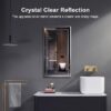 FRALIMK Mirror on Mirror Wall Mirror Beveled Edge Polished Frameless Rectangle Bathroom Mirror Decorative for Entryway, Bedroom, 16" x 28"
