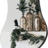 TUSIWIT Irregular Wall Mirror Asymmetrical Mirrors for Wall,Modern Shaped Wavy Mirror for Wall 31.5 x18.9 inch Frameless Mirror Wall Décor Funky Mirror for Living Room Bathroom Bedroom Entryway