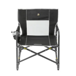 GCI Outdoor Freestyle Rocker XL Heavy Duty Portable Folding Camping Chair, Pewter Gray