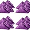 HommxJF 16 Pieces Scroll Damask Jacquard Satin Napkins Purple Cloth Napkins 17 x 17 inch,Water Resistant Spillproof Dinner Napkins for Restaurant Weddings Party Dinner Decoration