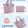 BAGSMART Tote Bag for Women, Foldable Tote Bag With Zipper Large Shoulder Bag Top Handle Handbag for Travel, Work
