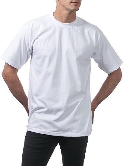 Pro Club Men's 3-Pack Heavyweight Cotton Short Sleeve Crew Neck T-Shirt - Image 3