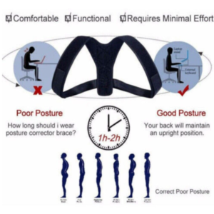 Adjustable Posture Corrector Back Shoulder Lumbar Belt Spine Support Men Women