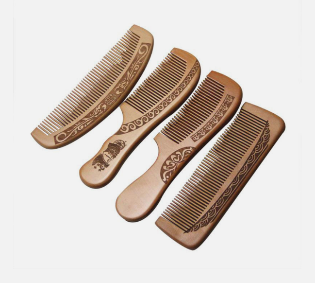 Peach Wood Healthy Massage Anti-Static Comb Hair Care Tool Beauty - Image 3