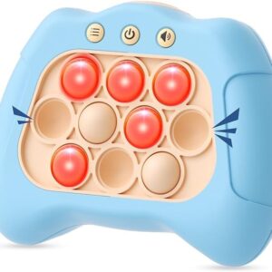 Byserten Handheld Game for Kids 6-12, Sensory Fidget Toys for Kids 8-12, Birthday Gifts for 6 7 8 9 Year Old Boys & Girls & Teens-Blue