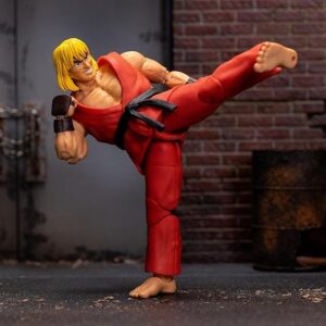 Street Fighter II 6" Ken Figure Action Figure, Toys for Kids and Adults