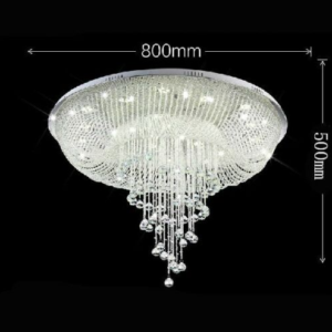 Crystal Chandelier Ceiling Living Room Lobby Lamp Luxury Lighting Fixture Remote