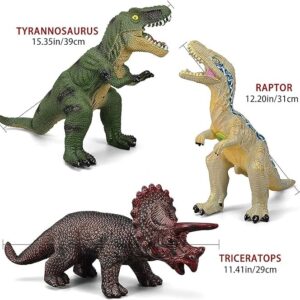 Gzsbaby 6 Piece Jumbo Soft Toys for Kids and Toddlers, Perfect for Dinosaur Lovers - Dinosaur Party Favors, Birthday Gifts