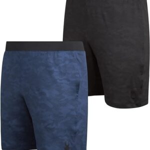 Spyder Men's Athletic Shorts - 2 Pack Lightweight Active Performance Camo Basketball Shorts (S-XL)