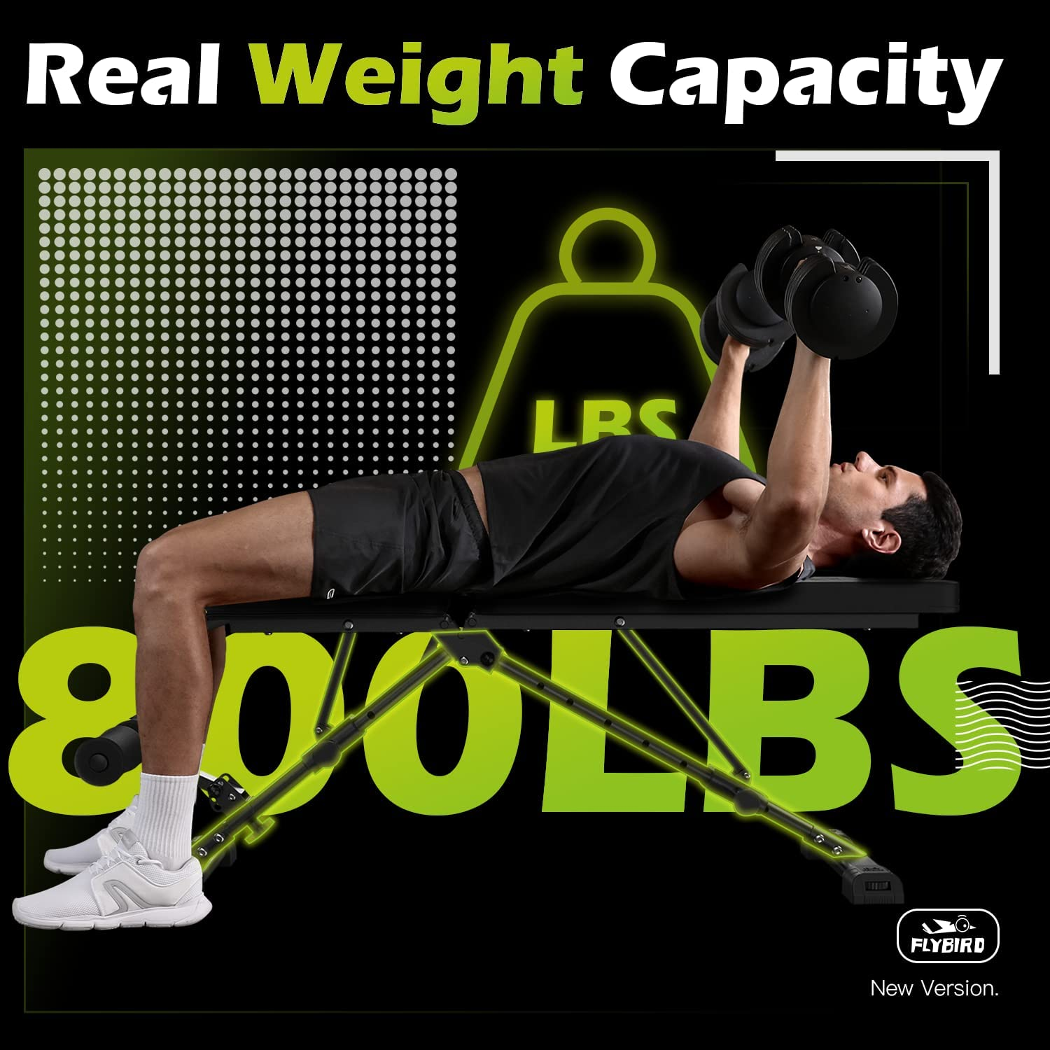 Weight Bench, Adjustable Strength Training Bench for Full Body Workout with Fast - Image 2