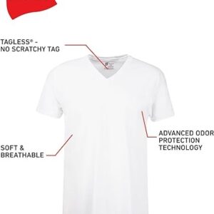 Hanes mens Comfortsoft V-Neck Tagless Tshirt 3 Pack