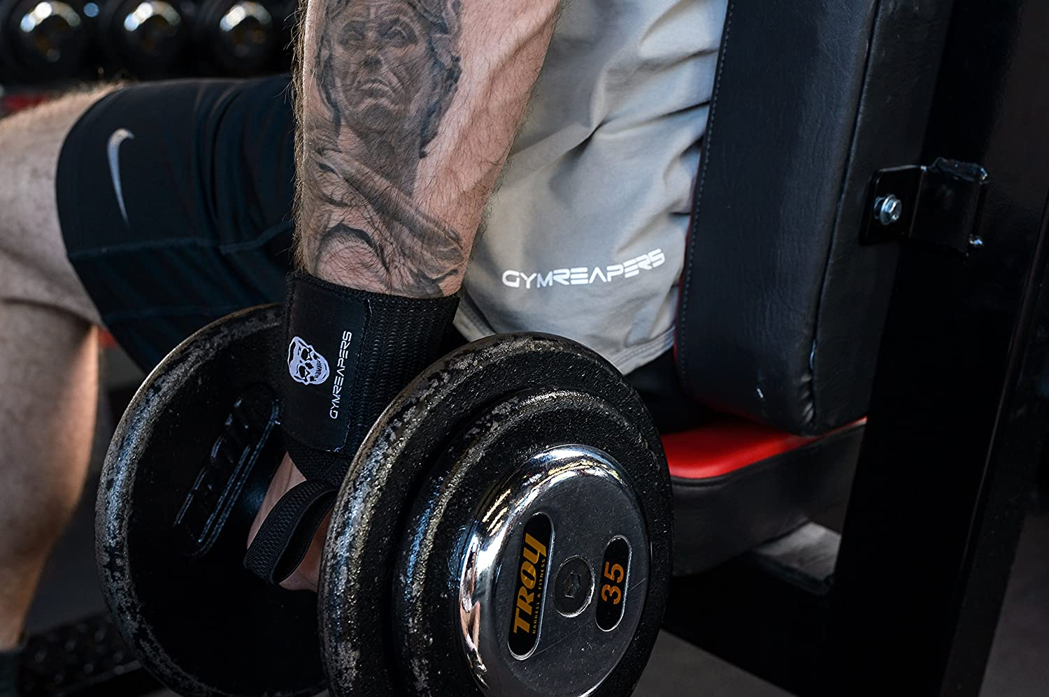 Gymreapers Weightlifting Wrist Wraps (Competition Grade) 18" Professional Qualit - Image 4