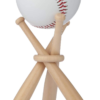 Baseball Stand Baseball Holders for Balls Display Wooden Baseball Bat Display 1